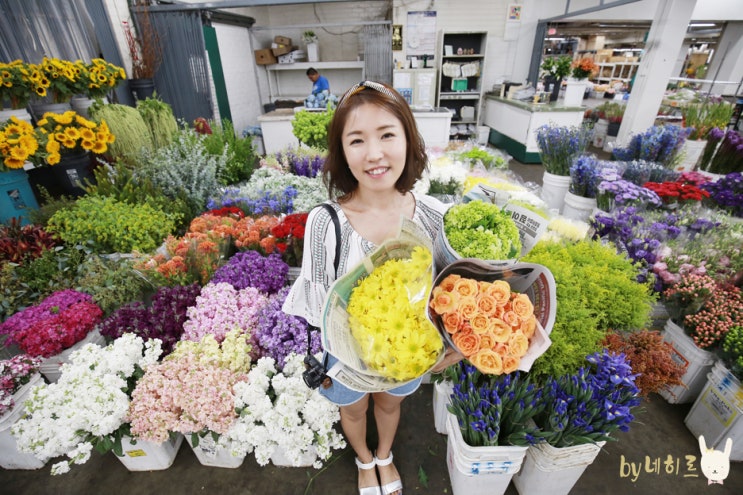 미국서부여행, LA 꽃시장 구경 플라워마켓