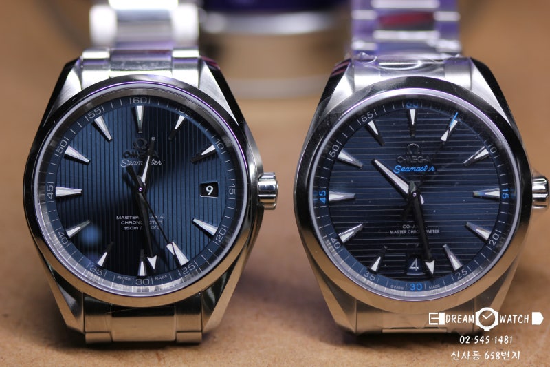 오메가 씨마스터 아쿠아 테라 블루 시계