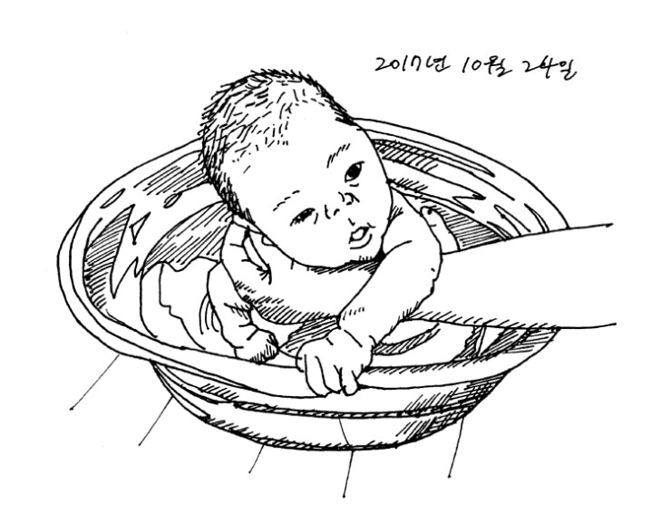 2017년 10월 24일. 집에서 목욕을 했다. 2017년 10월 24일. 집에서 목욕을 했다.