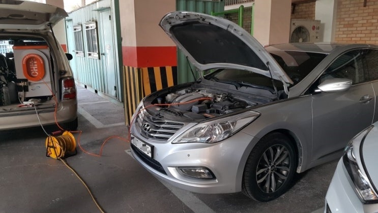 그랜저 HG LPG 수소클리닝 출장작업 사진입니다 그랜저 HG LPG 수소클리닝 출장작업 사진입니다