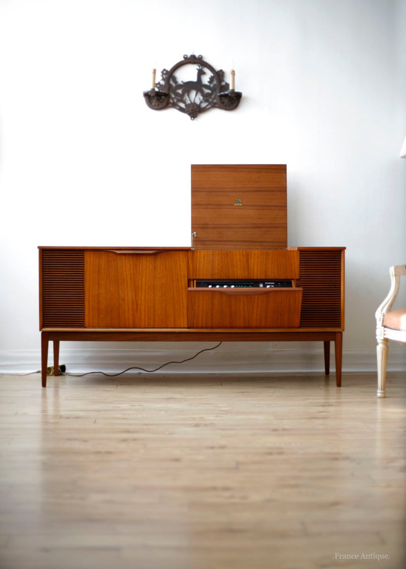 완료 영국 UK 북유럽 디자인 빈티지 다이나트론 콘솔 오디오 장전축 뷰티풀 디자인 거실에 음악과 인테리어를 동시에 만족하는 가구형  오디오 : 네이버 블로그