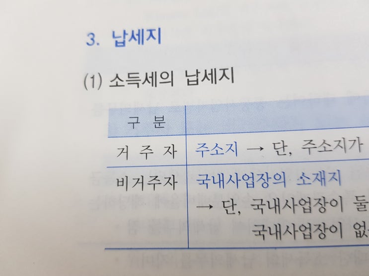 소득세 납세지