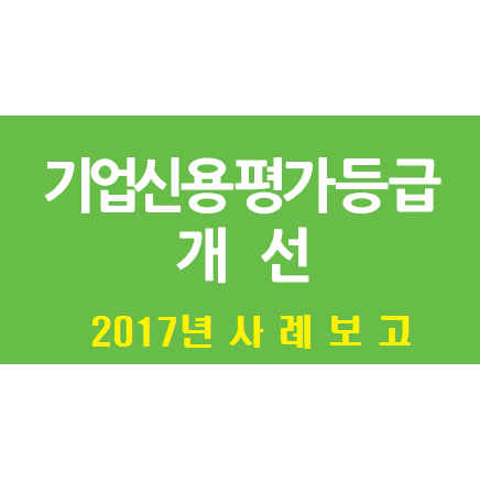  2017년 기업신용평가등급 개선 사례