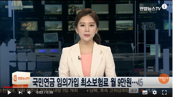 국민연금 임의가입 최소보험료 월 9만원…450원↑ / 연합뉴스TV (YonhapnewsTV) 국민연금 임의가입 최소보험료 월 9만원…450원↑ / 연합뉴스TV (YonhapnewsTV)
