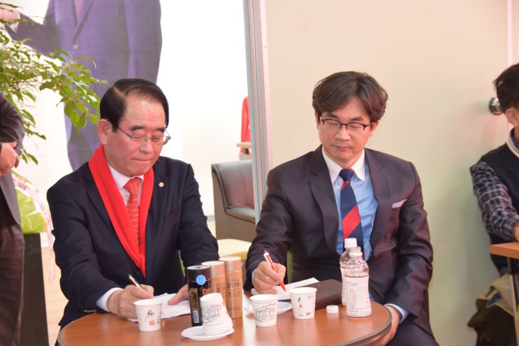  경북도지사 출마 박명재 의원, 경산 당협 방문