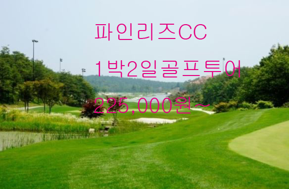  고성 파인리즈CC 1박2일 골프 여행 투어 패키지