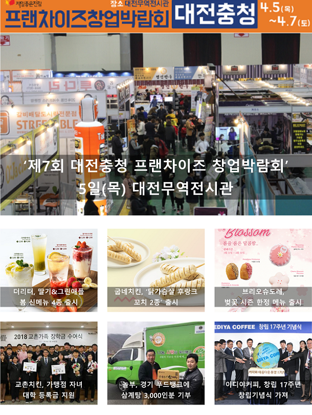  프랜차이즈, 4월 1주 주간 단신
