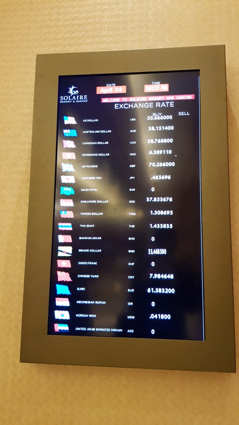 필리핀 환율/페소환율] 4/4 마닐라 솔레이어 환전소 달러 페소 최신 환율정보 : 네이버 블로그