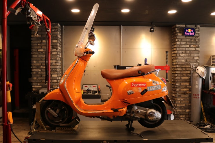  2010년식 베스파 LX125 정비 - [바이킹넷 대전점 길스개러지]