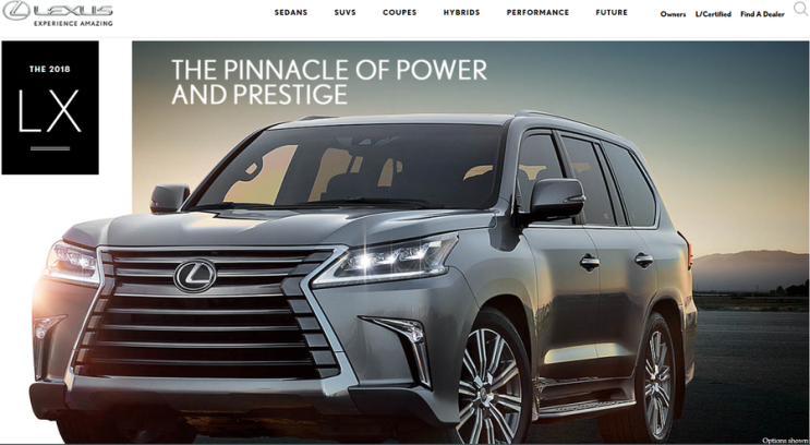  국내 공식딜러에서는 취급하지 않는 최상위 모델"렉서스 SUV LX570"리스진행 가능