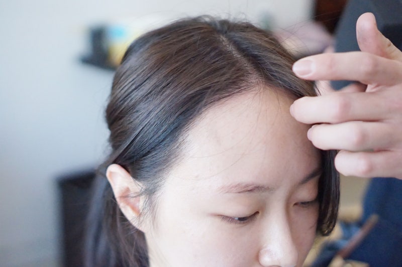 앞머리를 기르는 과정(넓은 이마) 1