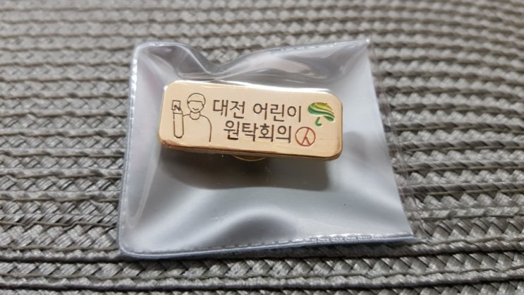 금도금 칼라 뱃지 제작후기 대전어린이원탁회의