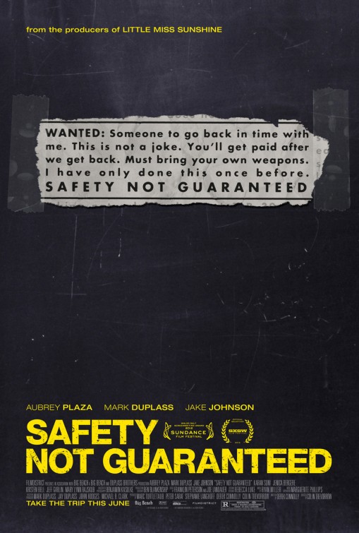  안전은 보장할 수 없음(Safety Not Guaranteed)-참 슬프게 예쁘고 로맨틱한... 시간 여행 영화네. 아주 신선해 ㅎㅎ 굿!!!