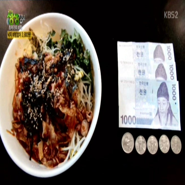  힘이 불끈!불끈! 낙지비빔밥 3900원 서울 은평구 이쁜홍낙지 위치(주소),연락처 공개 생생정보통 초저가의 비밀 맛집 방송