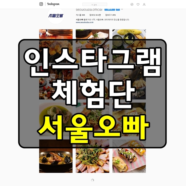 인스타그램 체험단 서울오빠 - 맛집, 뷰티, 화장품, 에스테틱