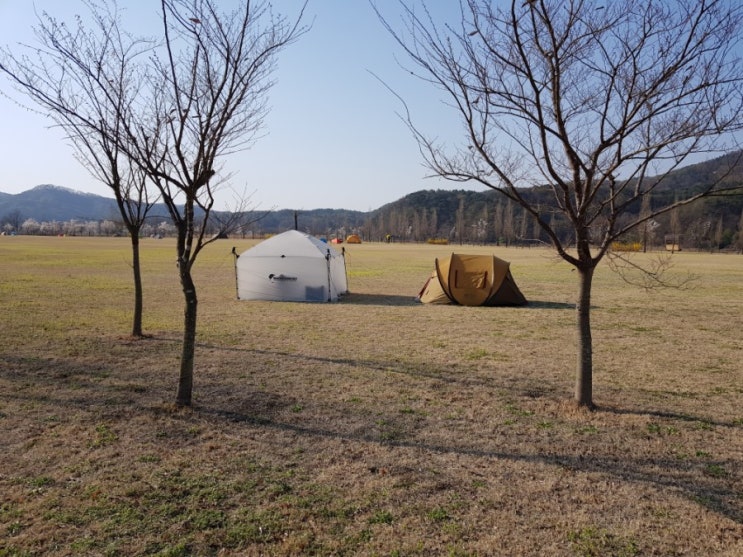  여주 강천섬 생일캠핑 & 영화 바람 바람 바람[4/7土~8日]
