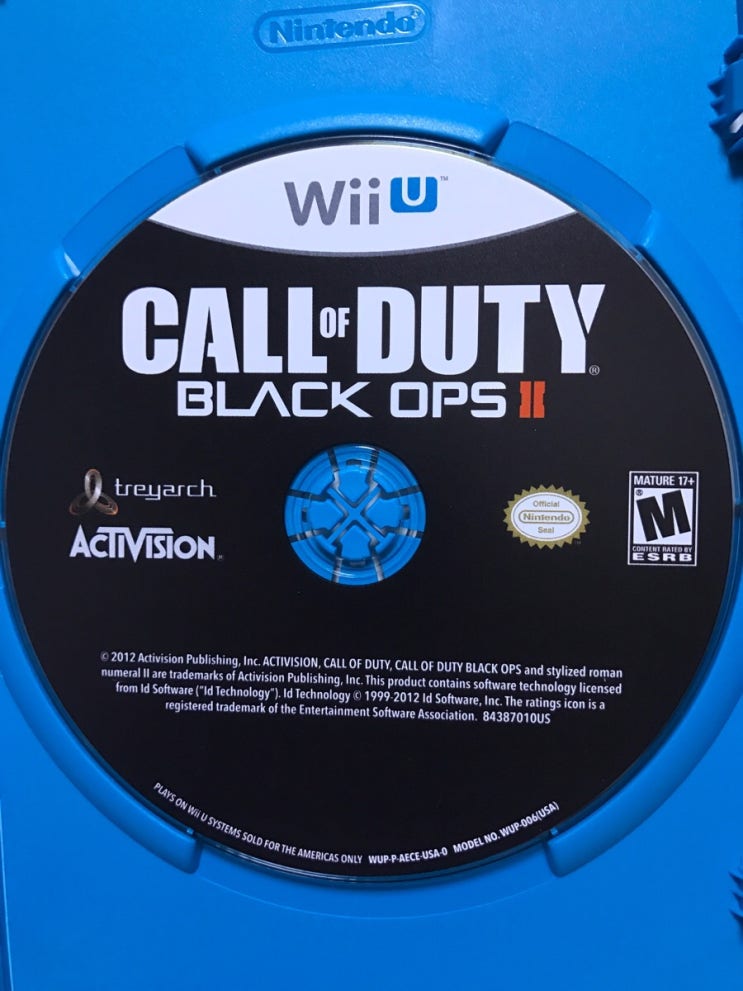Wiiu Call Of Duty Black Ops Ii 콜오브듀티 블랙옵스2 네이버 블로그