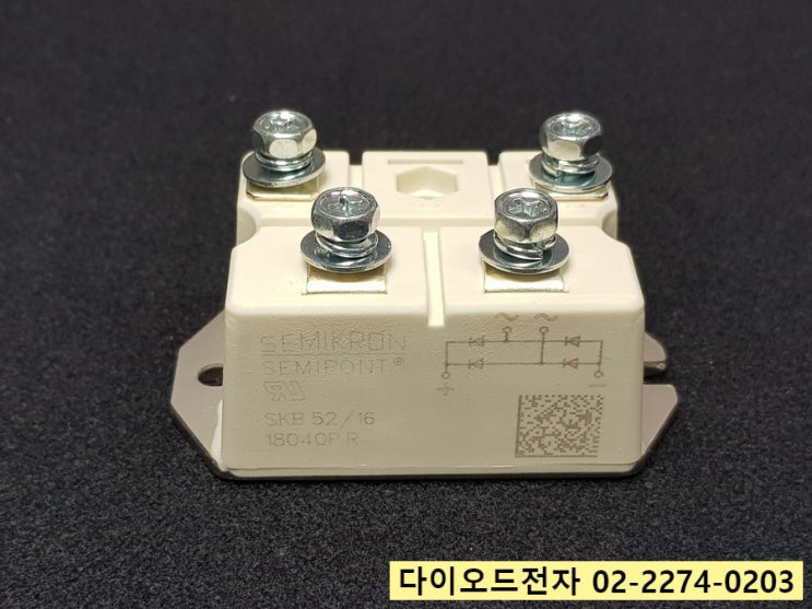  [판매중] SKB52/16 , SEMIKRON SEMIPONT 브릿지다이오드 세미크론
