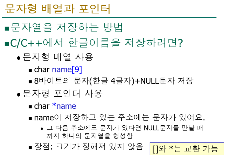 [PPT]문자형 배열과 포인터 ,2차원 배열