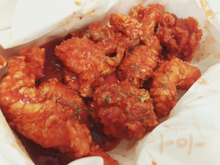 한울마을 호치킨 후라이드양념 반반 한울마을 호치킨 후라이드양념 반반