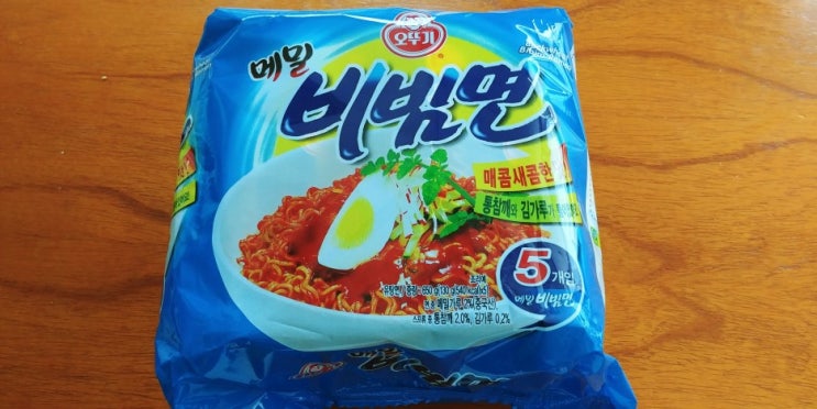 오뚜기 메밀 비빔면 후기 : 400원짜리 짝퉁 팔도비빔면 : 천안 쌍용동 이마트