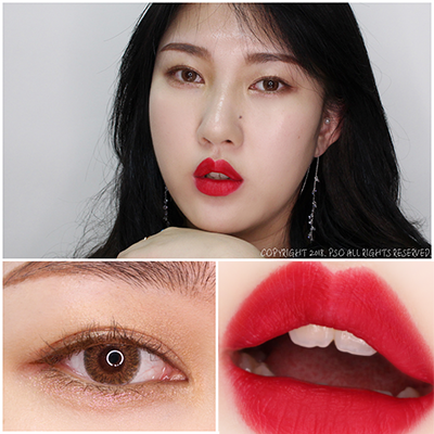  AOA 민아 쿨톤 레드립 메이크업 클리오 루즈힐벨벳 핫티스트 발랐다긔