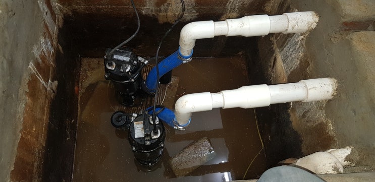 분당설비 수내동 주택 지하의 지하수 모터펌프가 고장 나서 넘칠 때 어떻게 해결해야 할까? 펌프교체