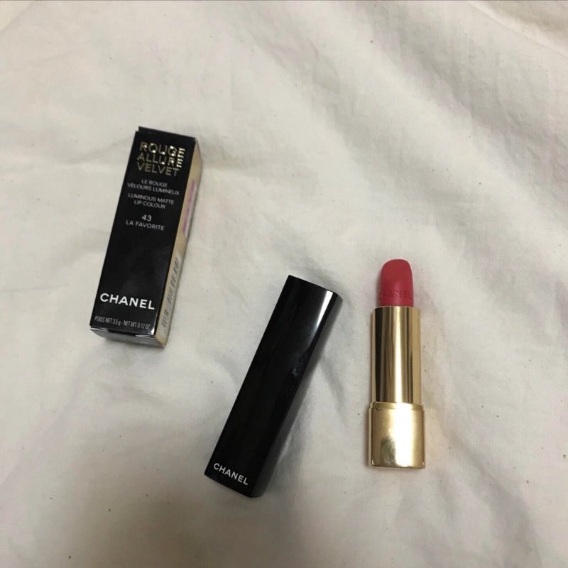[CHANEL] 샤넬 립스틱 루즈 알뤼르 벨벳 43호 라파보리트