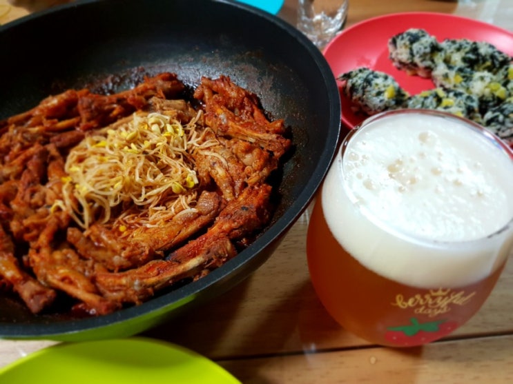  명일역과 천호동사이 닭발맛집 화구닭발 숯불향최고!