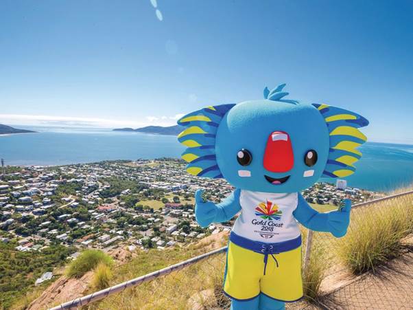  3D 프린팅 글러브를 사용한 호주 레이스 경기 Commonwealth Games.