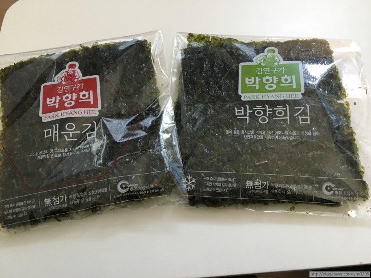  고소한 냄새가 솔솔~ 박향희 김 / 매운김