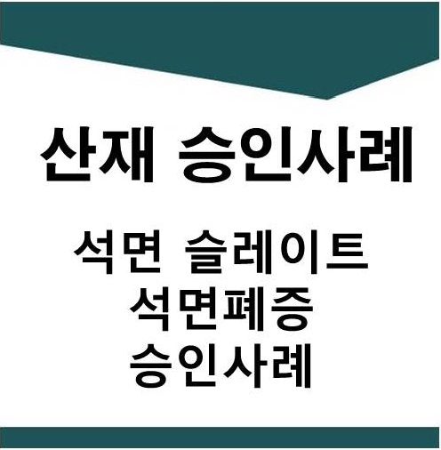  [산재] 석면 슬레이트 근로자의 석면폐증 승인사례