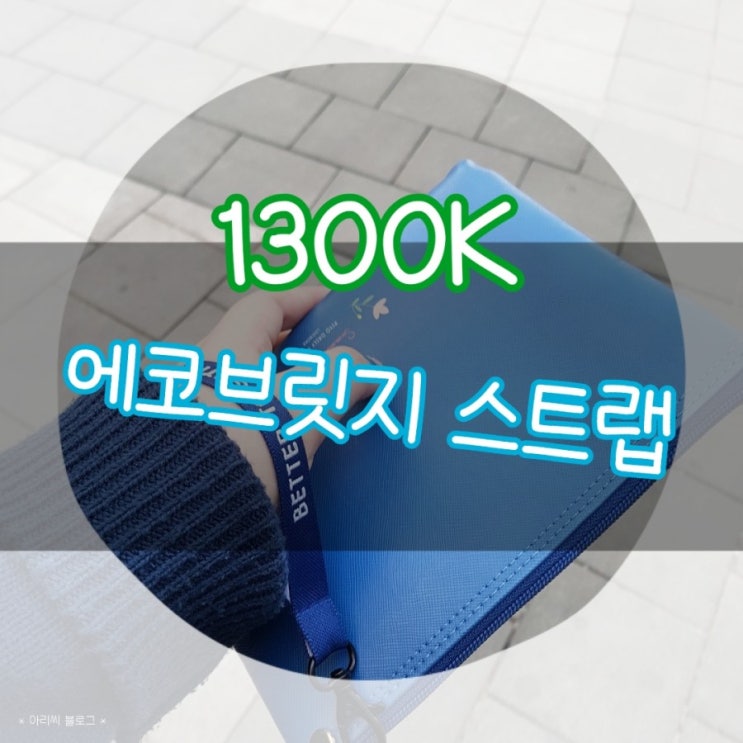  1300k에서 13데이 이벤트로 구입한 에코브릿지 스트랩! 파우치를 클러치처럼