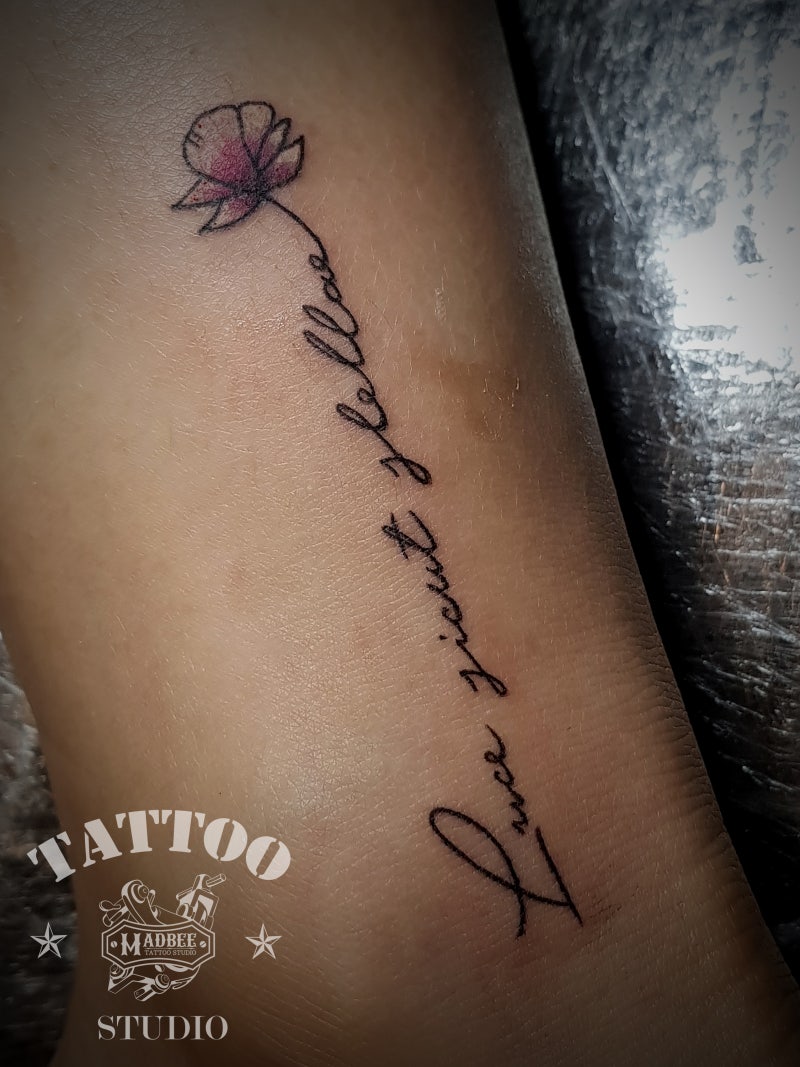 다양한 부위의 레터링 타투! 양천구 목동 매드비 타투 스튜디오에서 구경하고 가세요! : 네이버 블로그, image size:800x1067