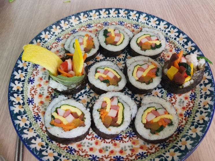  집에서 김밥만들기(일반김밥,참치김밥)