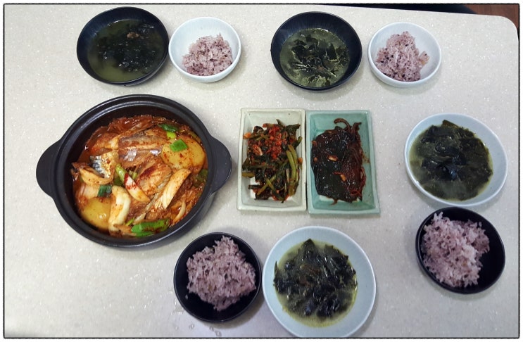  소박한 집밥! 고등어조림 밥상 상차림