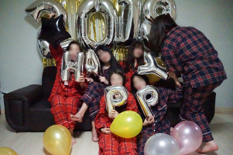  파자마파티 준비::숫자풍선, 알파벳풍선, 별풍선, 은박커튼 구입