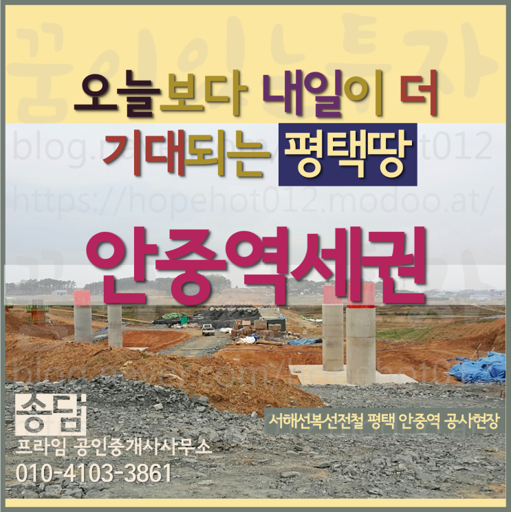 오늘보다 내일이 더 기대되는 평택땅 안중역세권 오늘보다 내일이 더 기대되는 평택땅 안중역세권