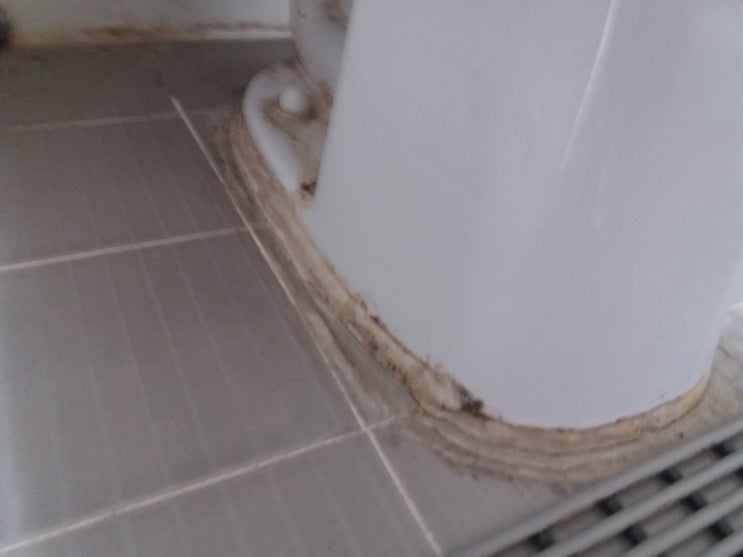  변기 흔들림 고정 작업