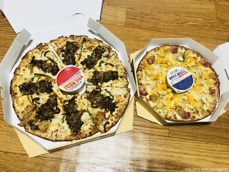 피자에땅 퐁듀세트 퐁듀불금피자와 퐁듀갈릭쉬림프 피자 성공적