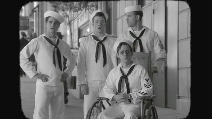 글리 시즌 5 커트와 블레인의 키스