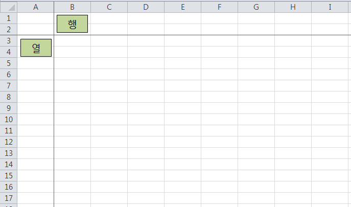  엑셀 VBA 행과열 스크롤 제어하기