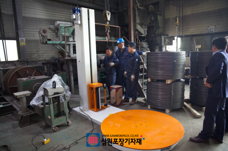  자동랩핑기, 파렛트랩핑기를 (주)금강에 설치했습니다[삼원포장기자재]