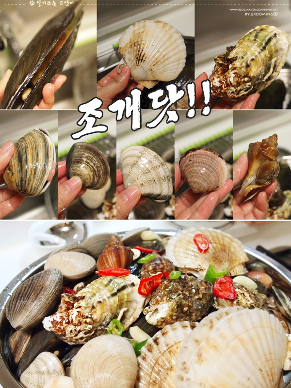  나 조개찜까지 해먹는 뇨자야!_(조개인)해산물쇼핑몰 추천