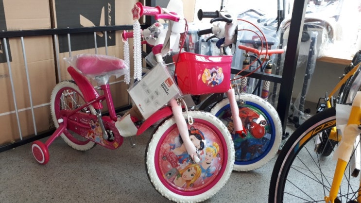 원주 횡성 어린이 자전거 디즈니 유명 애니메이션 캐릭터 모델 입고 - 혁신도시 삼천리자전거