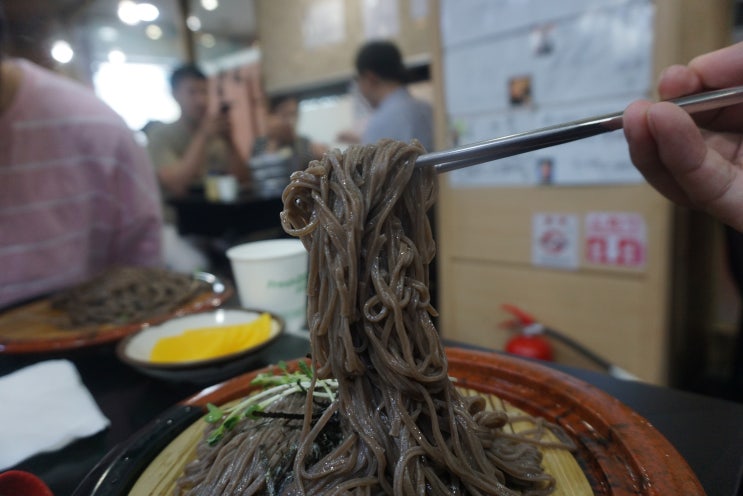  수내역 맛집, 여름 음식중 하나인 시원한 모밀국수 - 그집