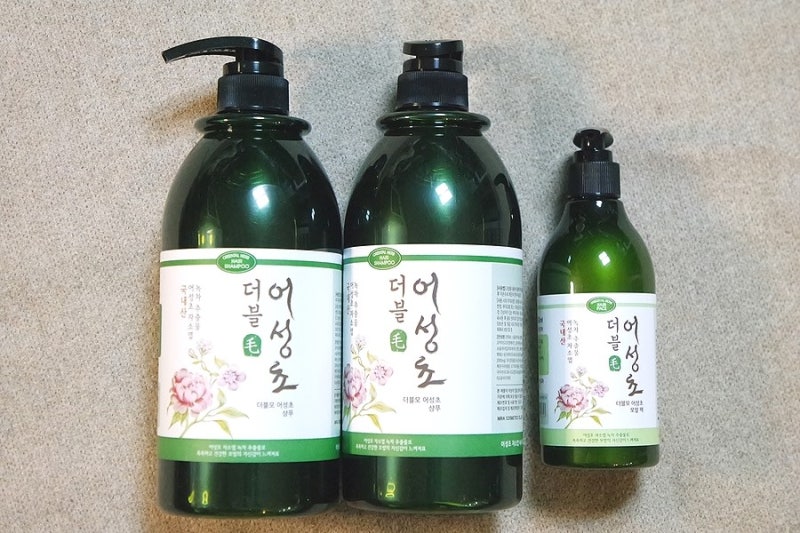 지성샴푸 에덴필드 더블모 어성초샴푸와 모발팩으로 두피를 프레쉬하게