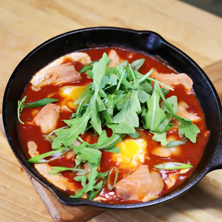  [계란요리]맛있는 브런치 만들기 훈제연어 에그인헬