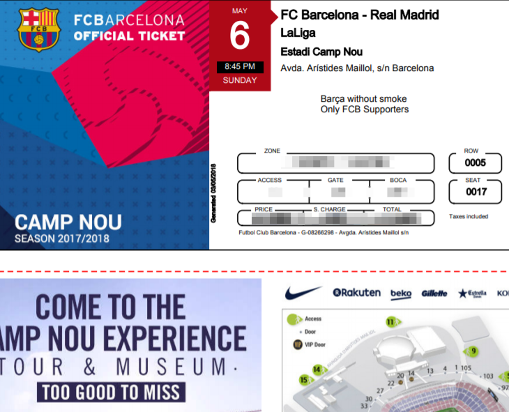 바르셀로나 여행 | 엘 클라시코 티켓 예매 가격