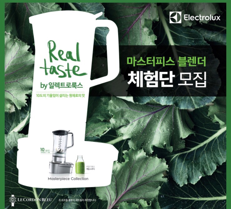  일렉트로룩스 마스터피스 블렌더 체험단 모집!